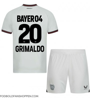 Bayer Leverkusen Alejandro Grimaldo #20 Udebanetrøje Børn 2023-24 Kortærmet (+ Korte bukser)